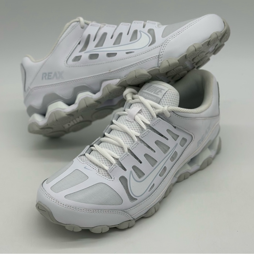 Nike Reax 8 TR Mesh White Sneakers - Picture 8 of 9
